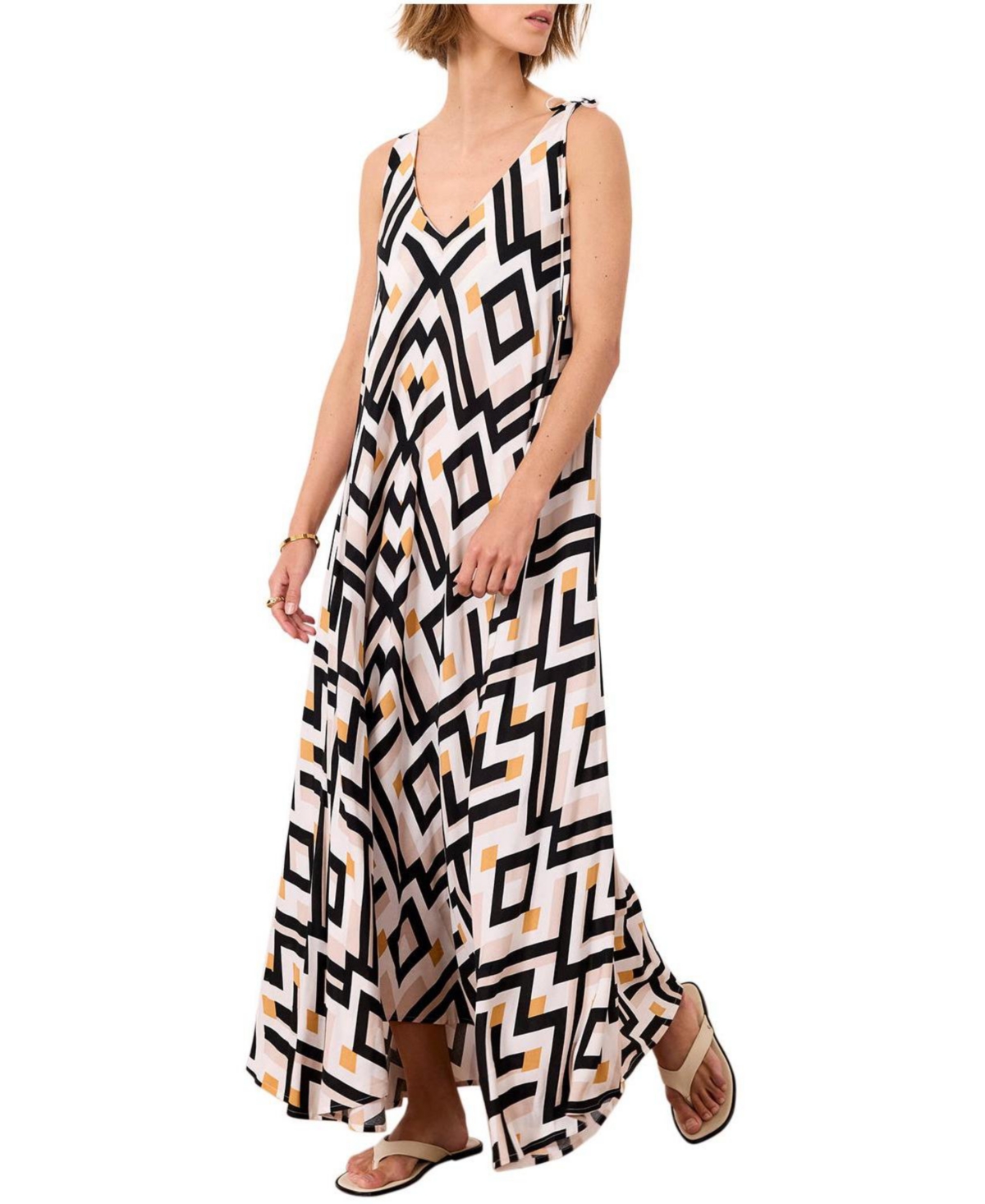 Mint Velvet Women’s Monaco Geo Maxi Dress – Black Mint Velvet Women’s Monaco Geo Maxi Dress – Black