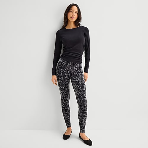 Mixit Womens Full Length Leggings, X-large, Black