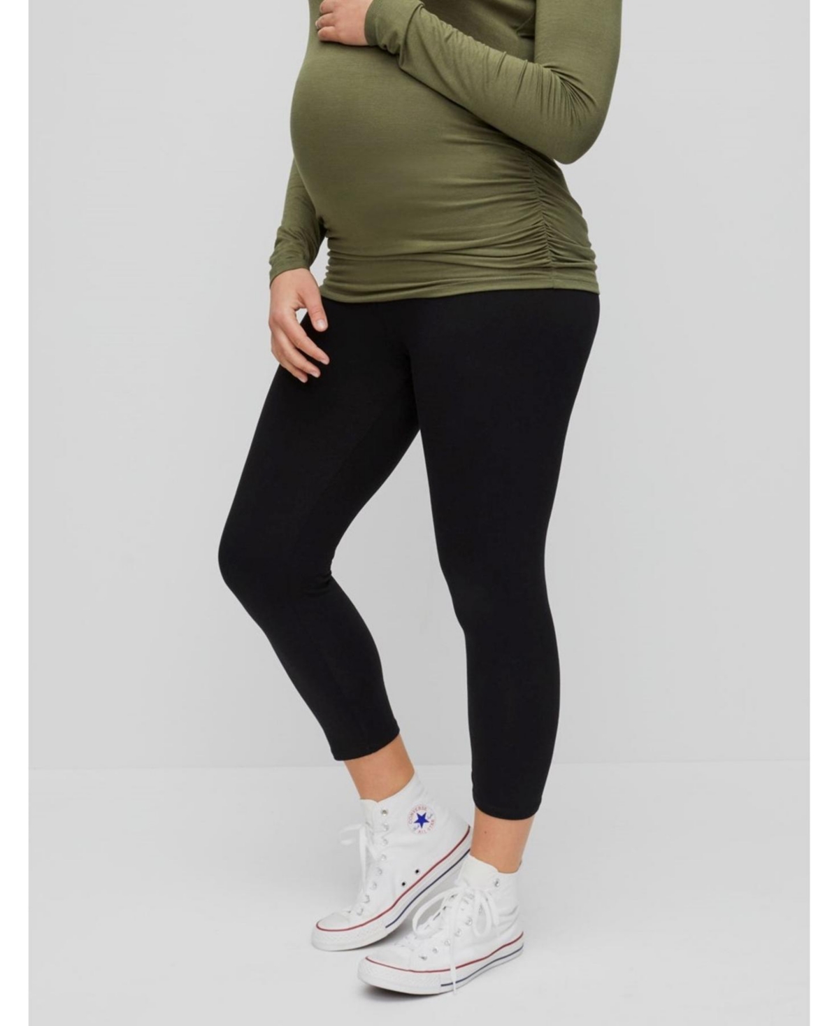 Motherhood Maternity Maternity Basic Secret Fit Belly Crop Leggings – Motherhood – Black Motherhood Maternity Maternity Basic Secret Fit Belly Crop Leggings – Motherhood – Black
