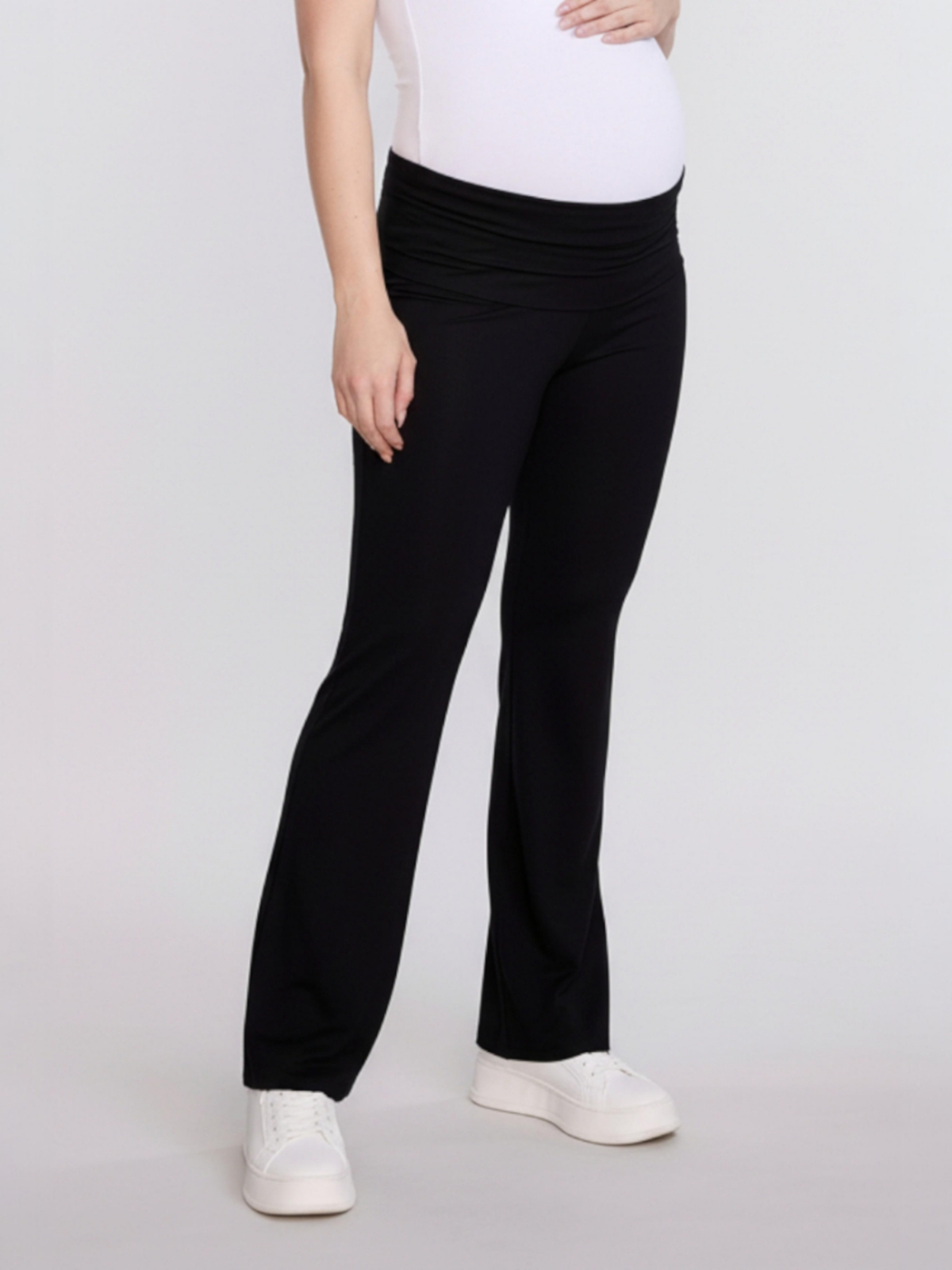 Motherhood Maternity Maternity Roll Over Waistband Flare Legging – Motherhood – Black Motherhood Maternity Maternity Roll Over Waistband Flare Legging – Motherhood – Black