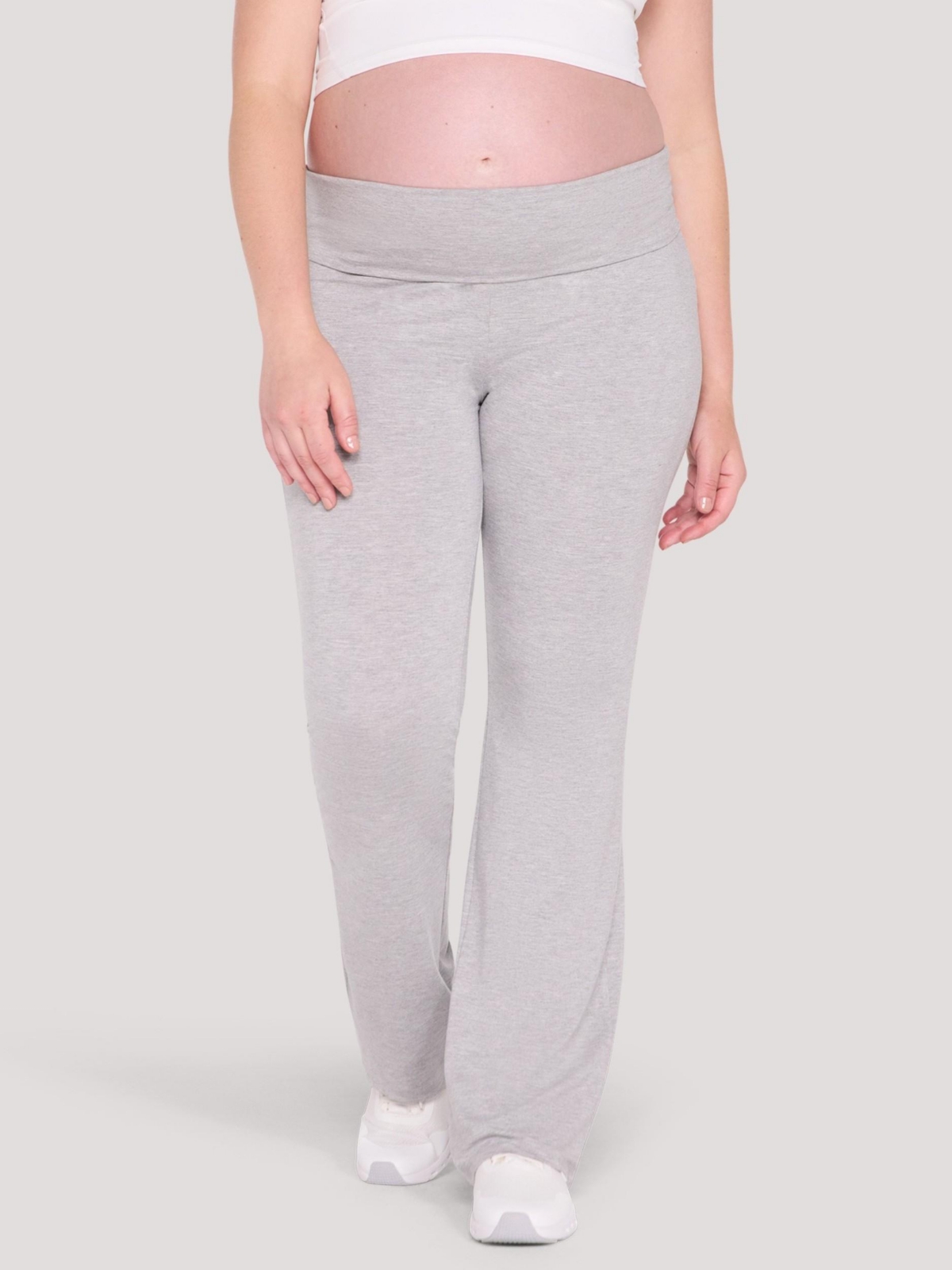 Motherhood Maternity Maternity Roll Over Waistband Flare Legging – Motherhood – Heather grey Motherhood Maternity Maternity Roll Over Waistband Flare Legging – Motherhood – Heather grey
