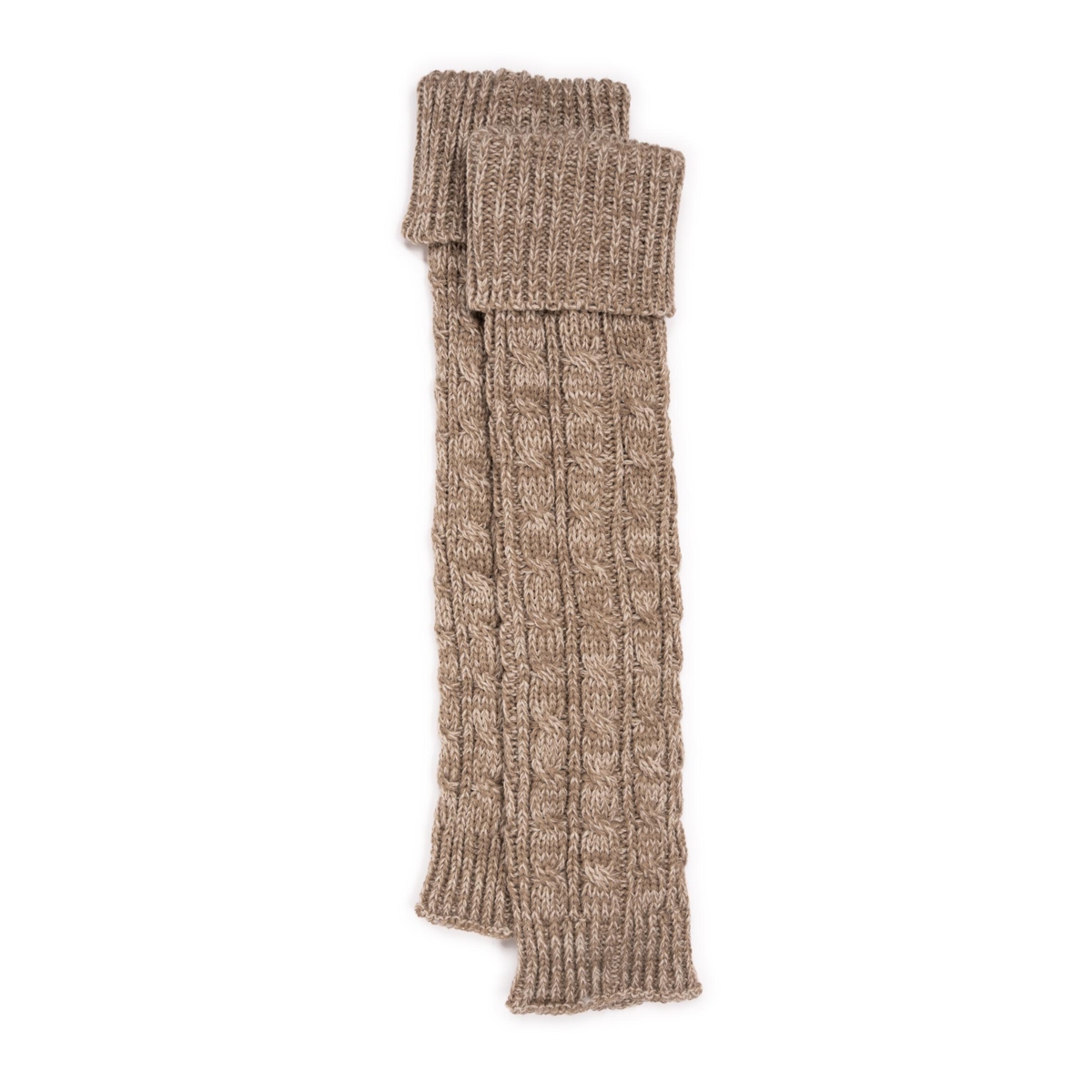 Muk Luks Women’s Tall Cabled Knit Leg Warmer – Driftwood