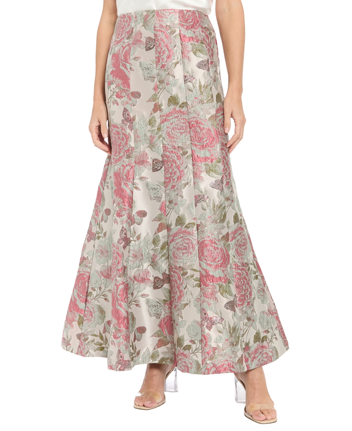 Muse Women’s Seamed Ballroom Maxi Skirt – ROSE/SAGE
