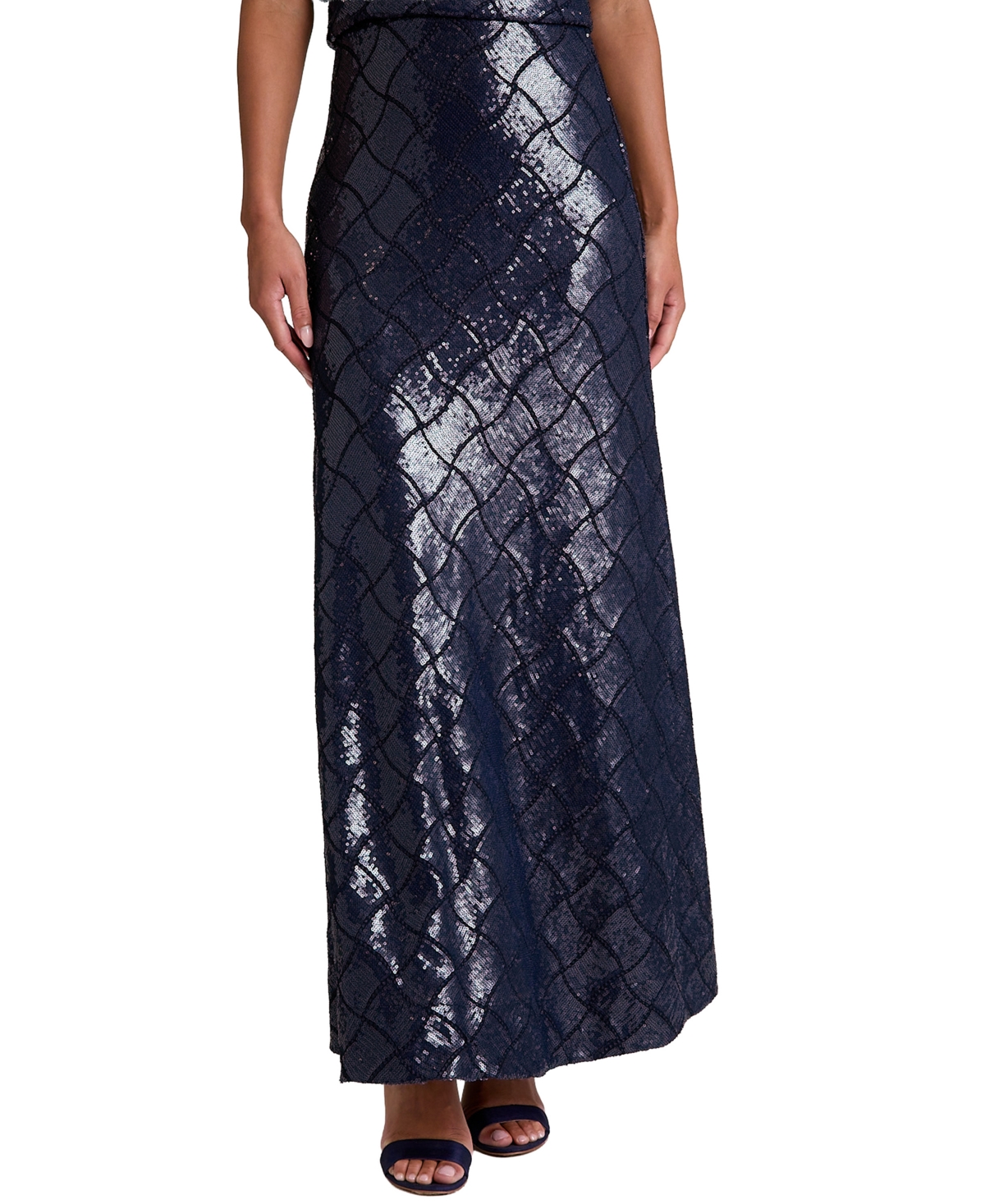 Muse Women’s Sequin A-Line Maxi Skirt – Navy Muse Women’s Sequin A-Line Maxi Skirt – Navy