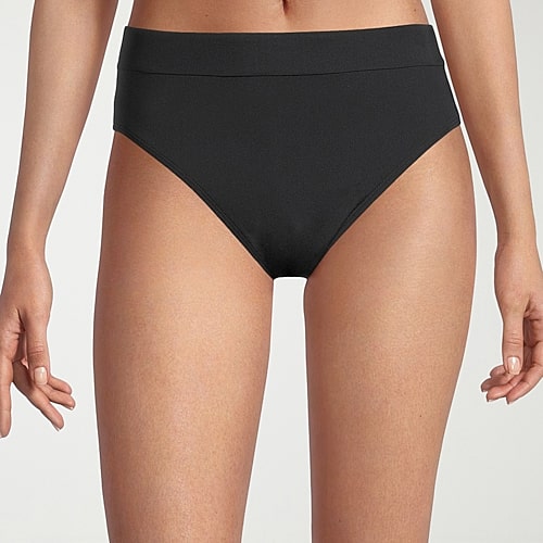 Mynah Womens Lined Moderate Coverage High Waist Bikini Swimsuit Bottom, X-small, Black Mynah Womens Lined Moderate Coverage High Waist Bikini Swimsuit Bottom, X-small, Black