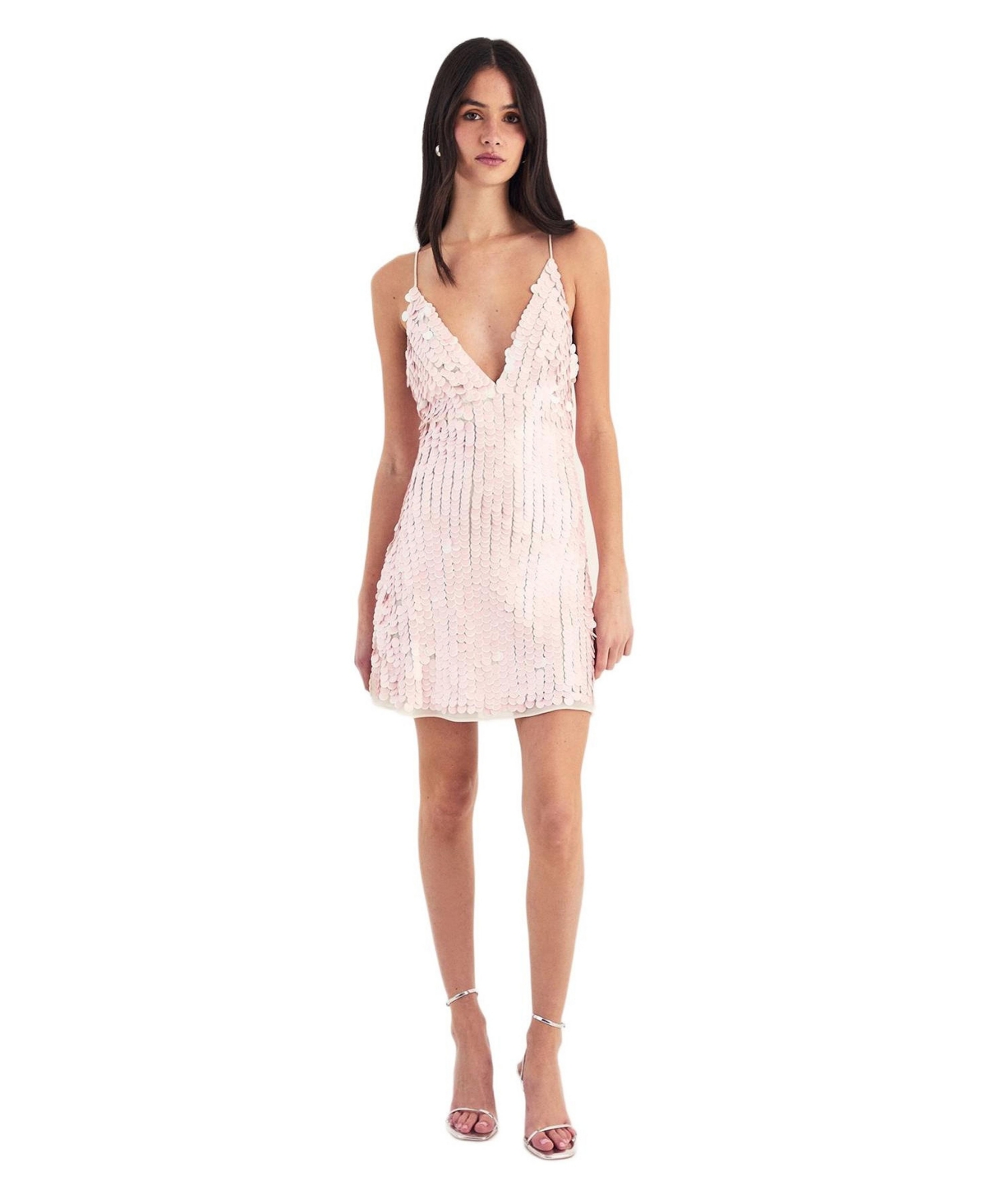 Nasty Gal Women’s Embellished Strappy Mini Dress – Baby pink Nasty Gal Women’s Embellished Strappy Mini Dress – Baby pink