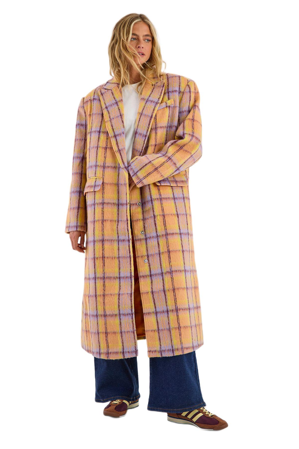 Nasty Gal Women’s Single Breasted Tailored Coat – Multi