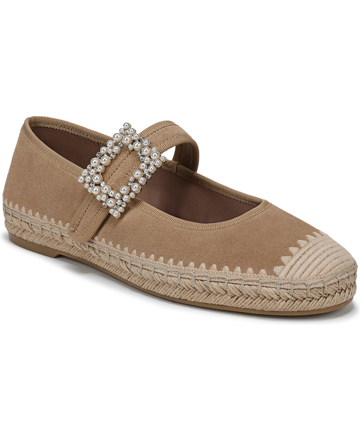 Naturalizer Women’s Java Mary Jane Shoes – Dune Dust Tan Suede