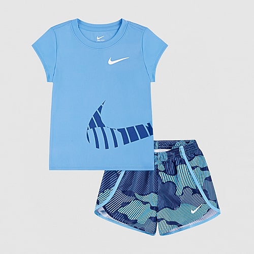 Nike Little Girls 2-pc. Short Set, 4, Blue Nike Little Girls 2-pc. Short Set, 4, Blue