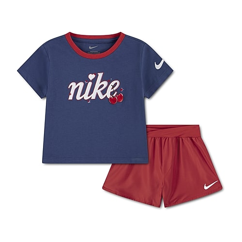 Nike Little Girls 2-pc. Short Set, 6, Red Nike Little Girls 2-pc. Short Set, 6, Red