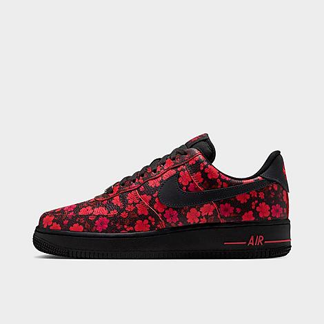 Nike Women’s Air Force 1 ’07 Floral Casual Shoes in Multi-Color/Cinnabar/Off Noir Size: 5.0