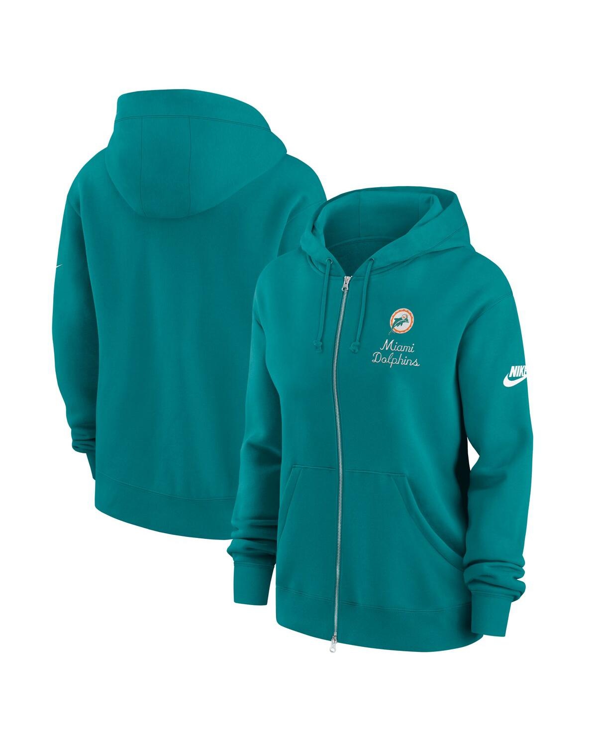 Nike Women’s Aqua Miami Dolphins Phoenix Rewind Full-Zip Hoodie – Aqua Nike Women’s Aqua Miami Dolphins Phoenix Rewind Full-Zip Hoodie – Aqua