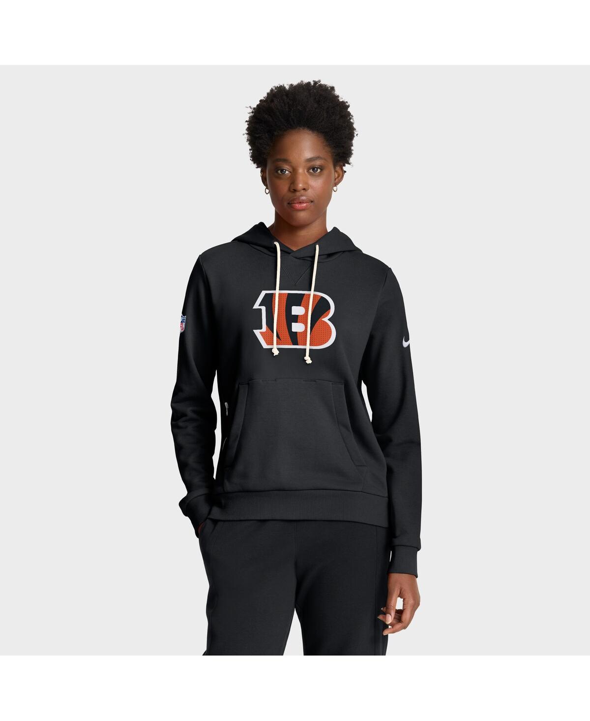 Nike Women’s Black Cincinnati Bengals Sideline Standard IssueÂ Initial HomeÂ Dri-fit Hoodie – Black