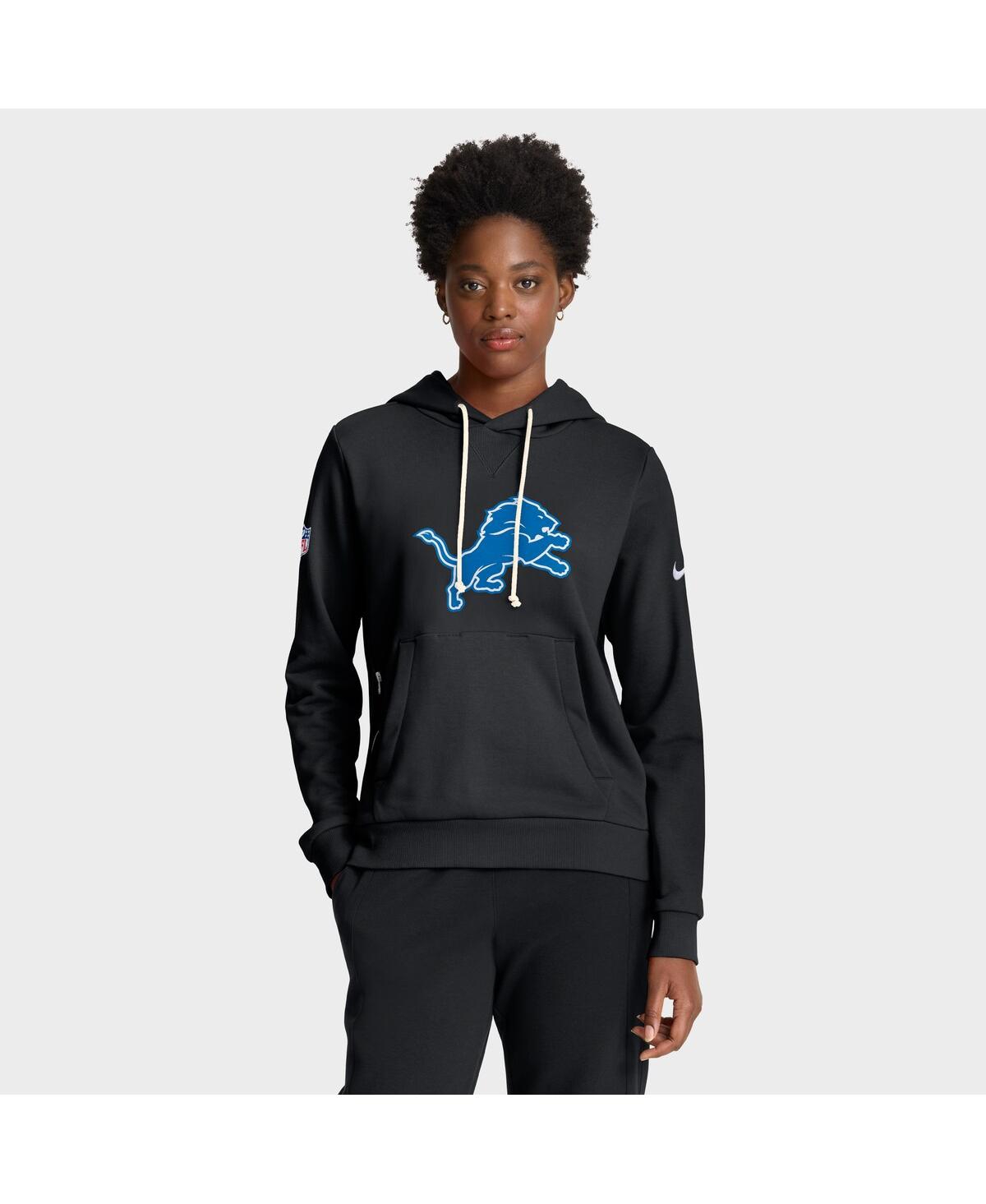 Nike Women’s Black Detroit Lions Throwback Sideline Standard Issue Dri-fit Hoodie – Black Nike Women’s Black Detroit Lions Throwback Sideline Standard Issue Dri-fit Hoodie – Black