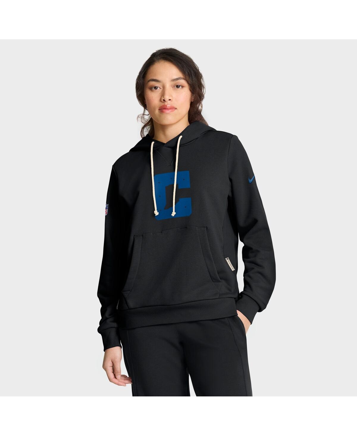 Nike Women’s Black Indianapolis Colts Alternate Logo Sideline Standard Issue Dri-fit Hoodie – Black