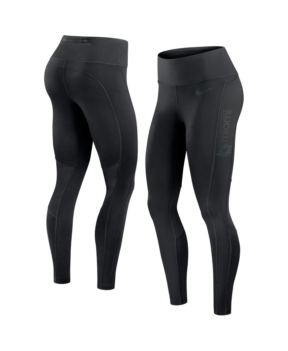 Nike Women’s Black Miami Dolphins Performance Leggings – Black