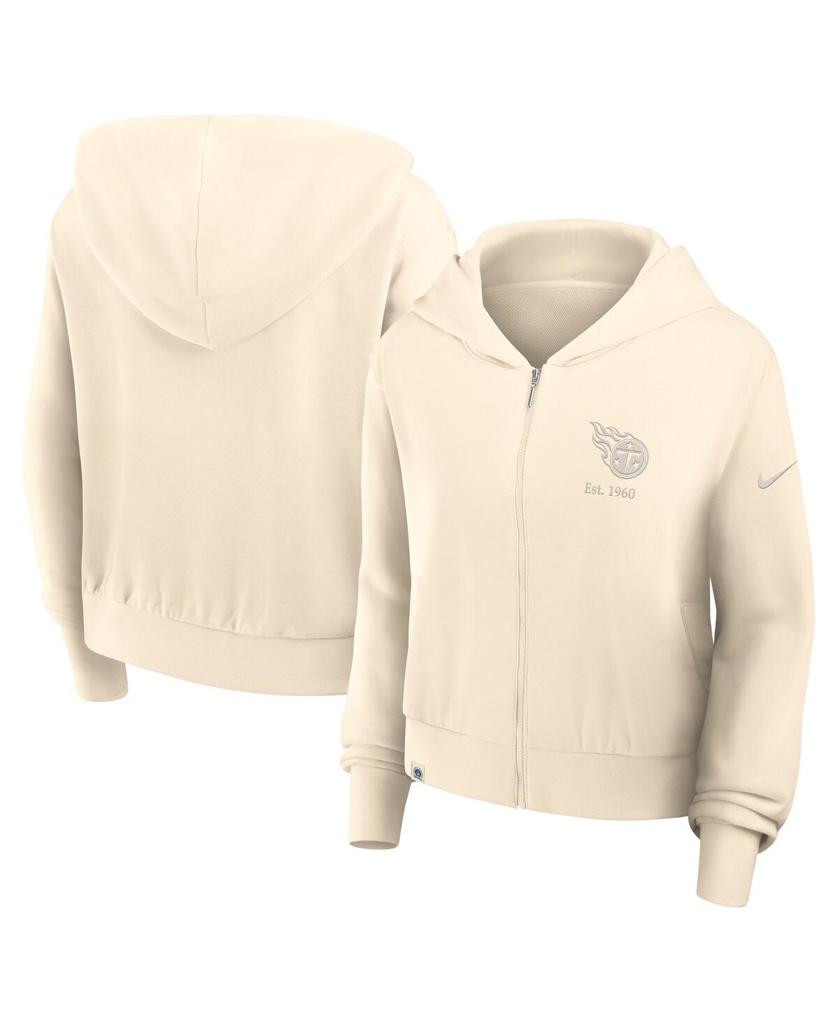 Nike Women’s Cream Tennessee Titans Glory Cropped Full-Zip Hoodie – Cream Nike Women’s Cream Tennessee Titans Glory Cropped Full-Zip Hoodie – Cream