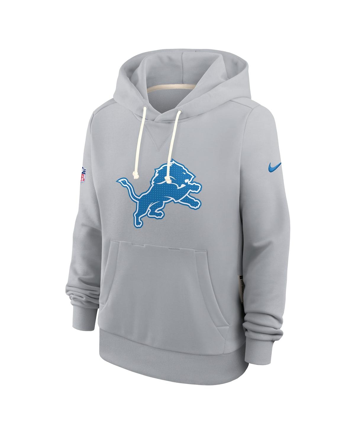 Nike Women’s Gray Detroit Lions Sideline Standard Issue Initial Home Dri-fit Hoodie – Gray Nike Women’s Gray Detroit Lions Sideline Standard Issue Initial Home Dri-fit Hoodie – Gray