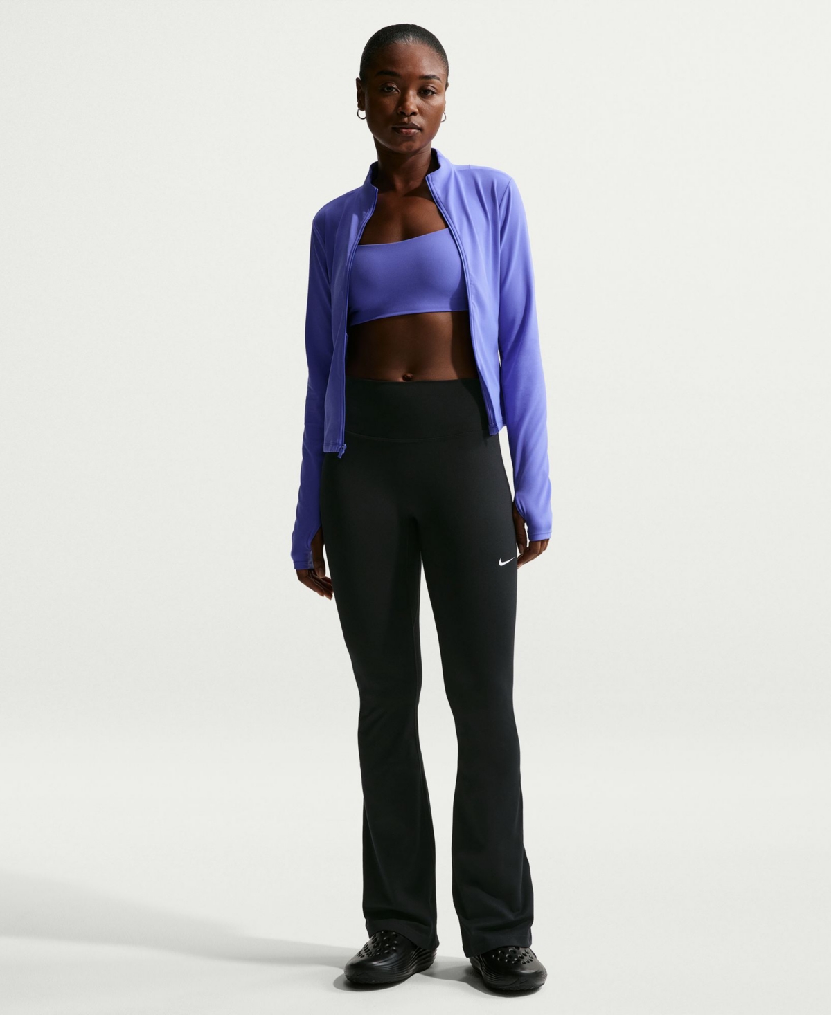 Nike Women’s High-Waisted Flared Leggings – Black/White