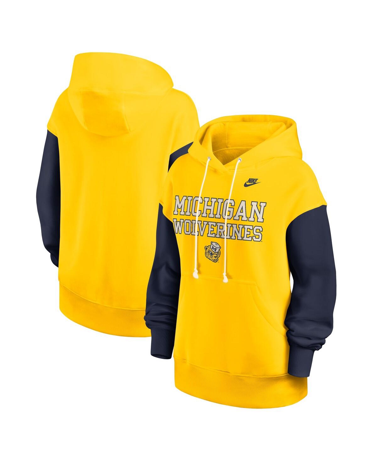Nike Women’s Maize/Navy Michigan Wolverines Oversized Legacy Phoenix Pullover Hoodie – Maize, Navy Nike Women’s Maize/Navy Michigan Wolverines Oversized Legacy Phoenix Pullover Hoodie – Maize, Navy