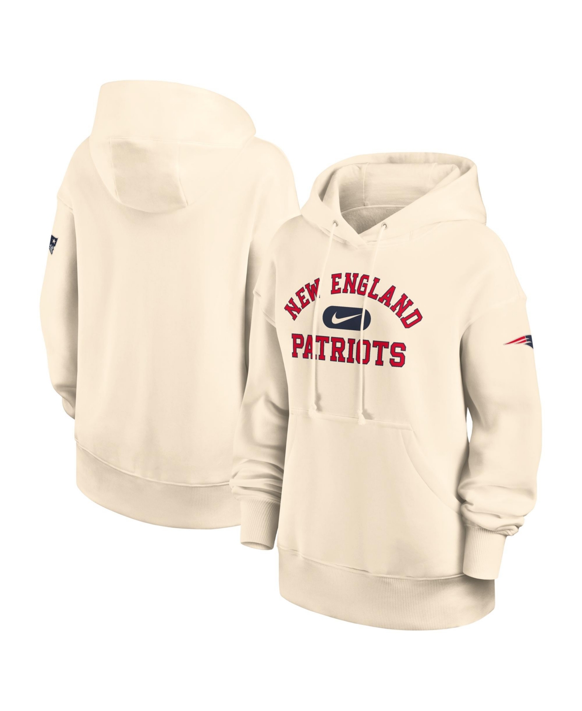 Nike Women’s Natural New England Patriots Oversized Legacy Phoenix Hoodie – Natural