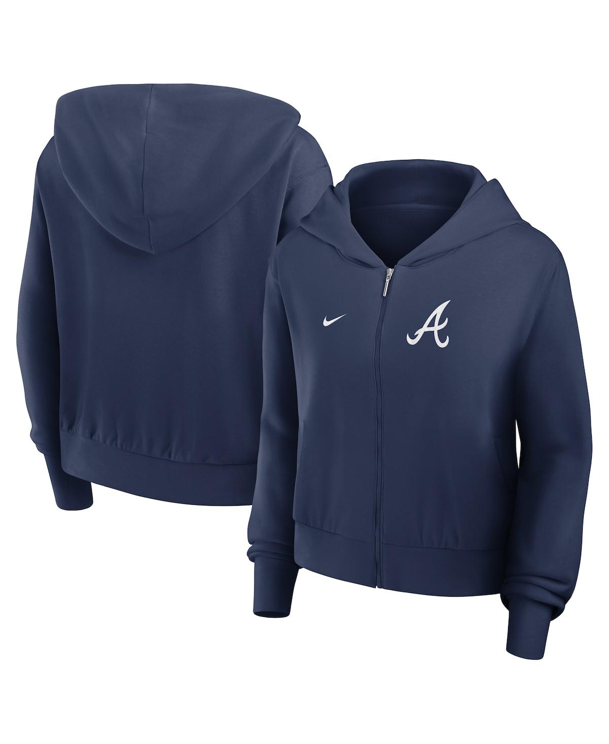 Nike Women’s Navy Atlanta Braves Chill Full-Zip Hoodie – Navy Nike Women’s Navy Atlanta Braves Chill Full-Zip Hoodie – Navy