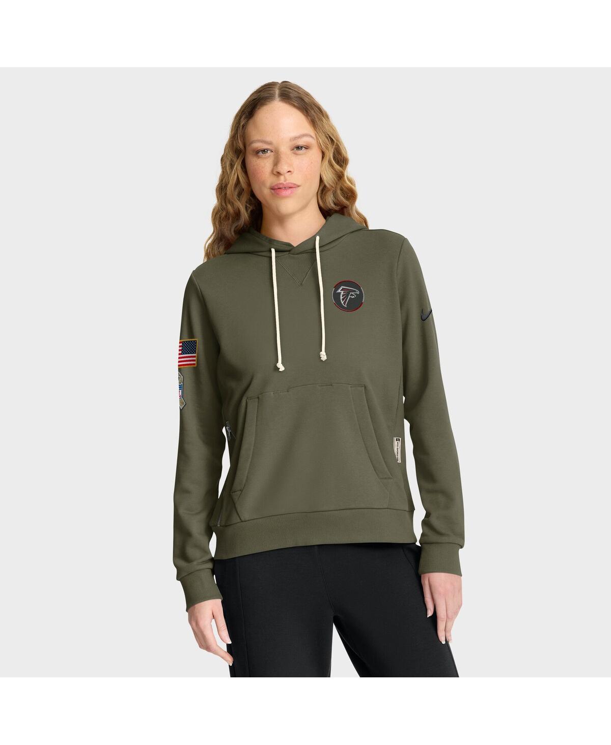 Nike Women’s Olive Atlanta Falcons 2025 Salute to Service Sideline Standard Issue Dri-fit Hoodie – Olive