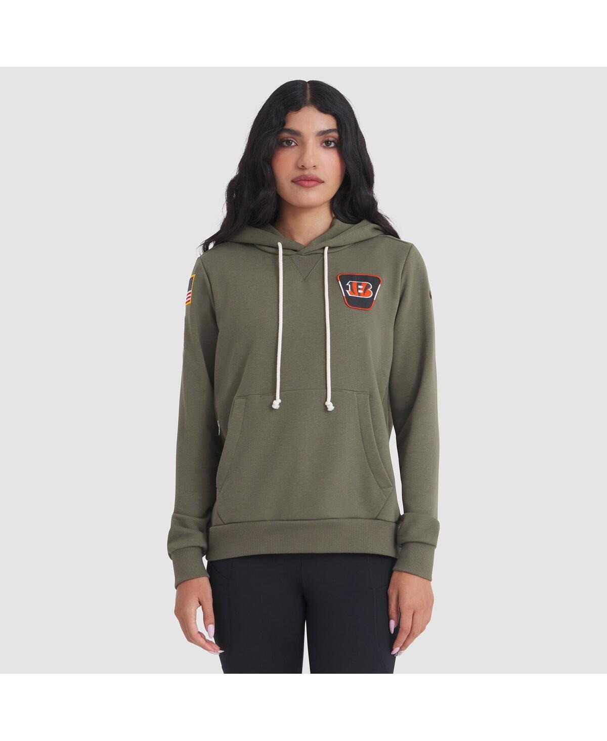 Nike Women’s Olive Cincinnati Bengals 2025 Salute to Service Sideline Standard Issue Dri-fit Hoodie – Olive Nike Women’s Olive Cincinnati Bengals 2025 Salute to Service Sideline Standard Issue Dri-fit Hoodie – Olive