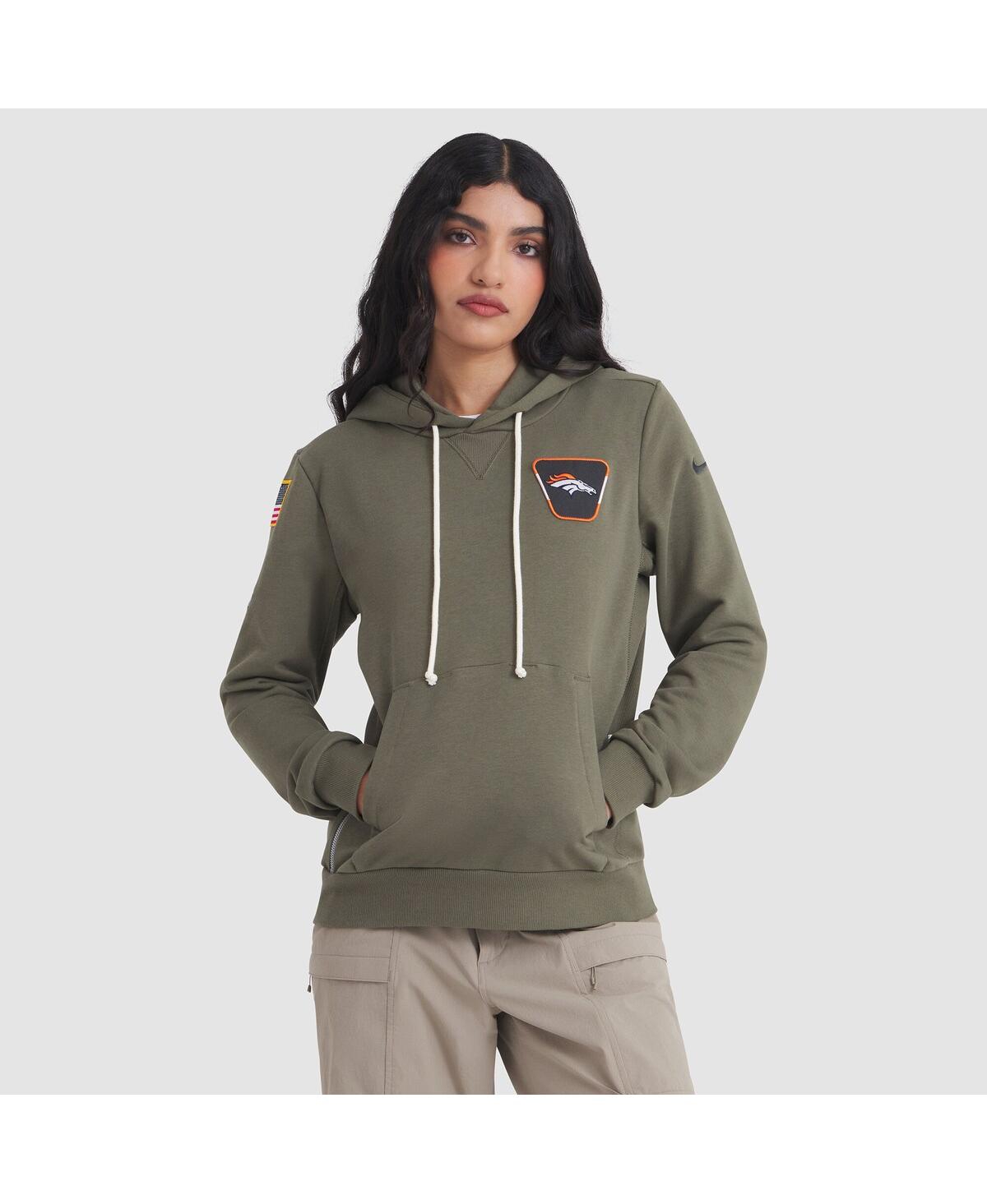 Nike Women’s Olive Denver Broncos 2025 Salute to Service Sideline Standard Issue Dri-fit Hoodie – Olive Nike Women’s Olive Denver Broncos 2025 Salute to Service Sideline Standard Issue Dri-fit Hoodie – Olive