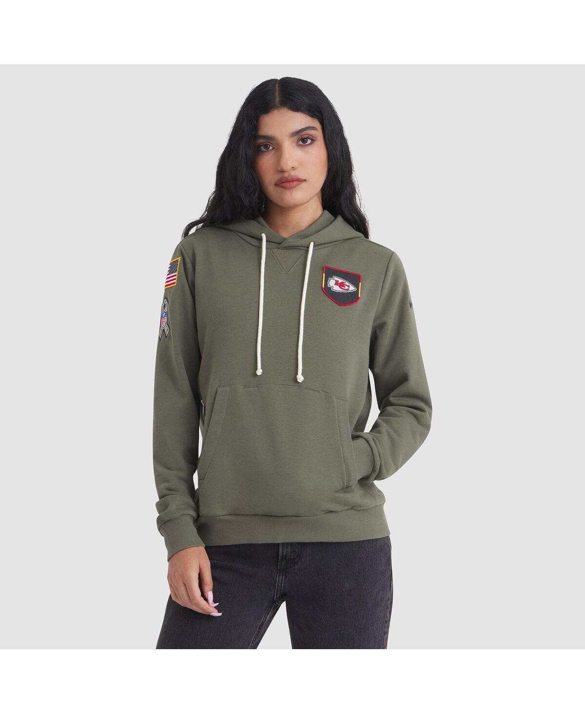 Nike Women’s Olive Kansas City Chiefs 2025 Salute to Service Sideline Standard Issue Dri-fit Hoodie – Olive Nike Women’s Olive Kansas City Chiefs 2025 Salute to Service Sideline Standard Issue Dri-fit Hoodie – Olive