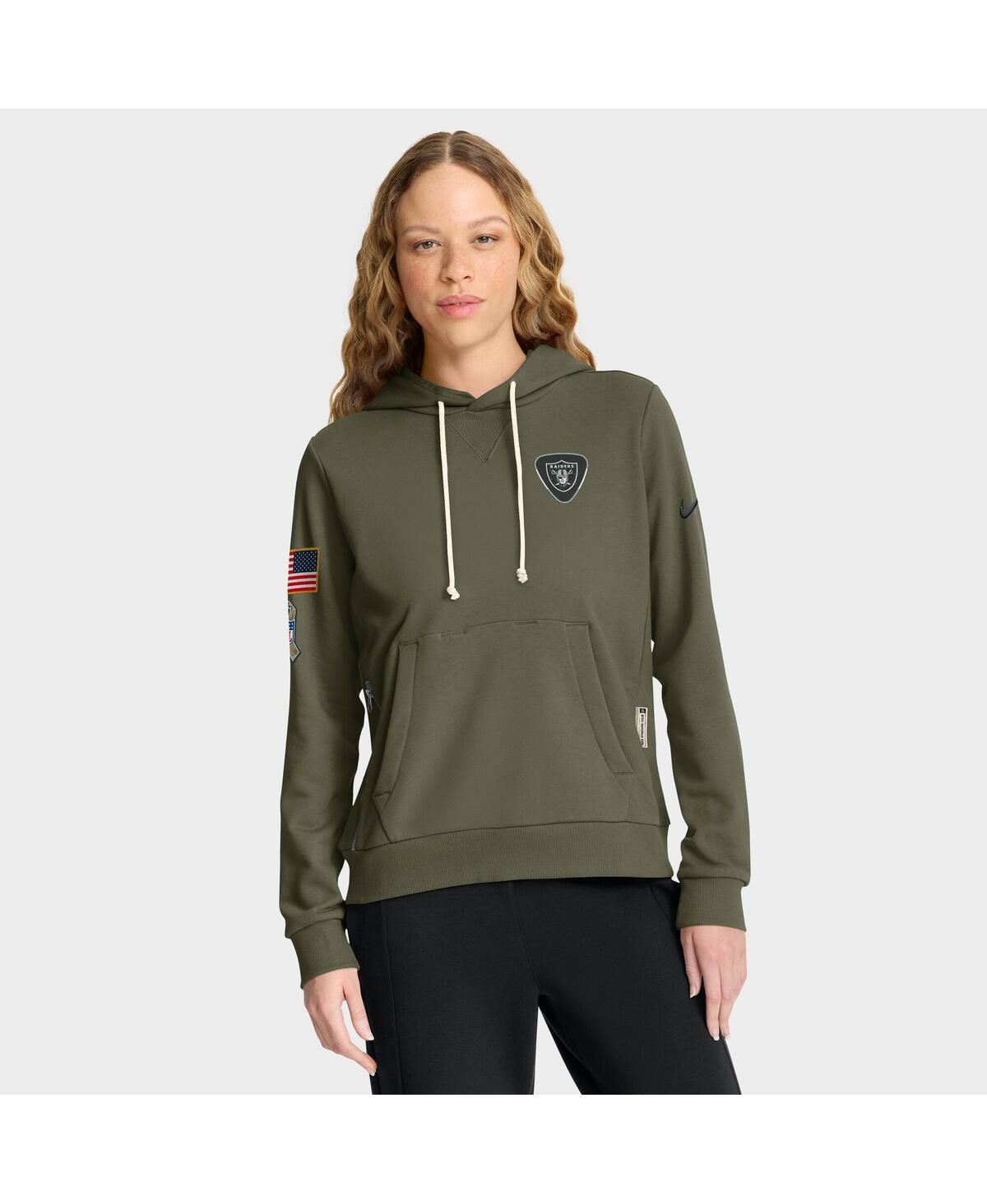 Nike Women’s Olive Las Vegas Raiders 2025 Salute to Service Sideline Standard Issue Dri-fit Hoodie – Olive Nike Women’s Olive Las Vegas Raiders 2025 Salute to Service Sideline Standard Issue Dri-fit Hoodie – Olive