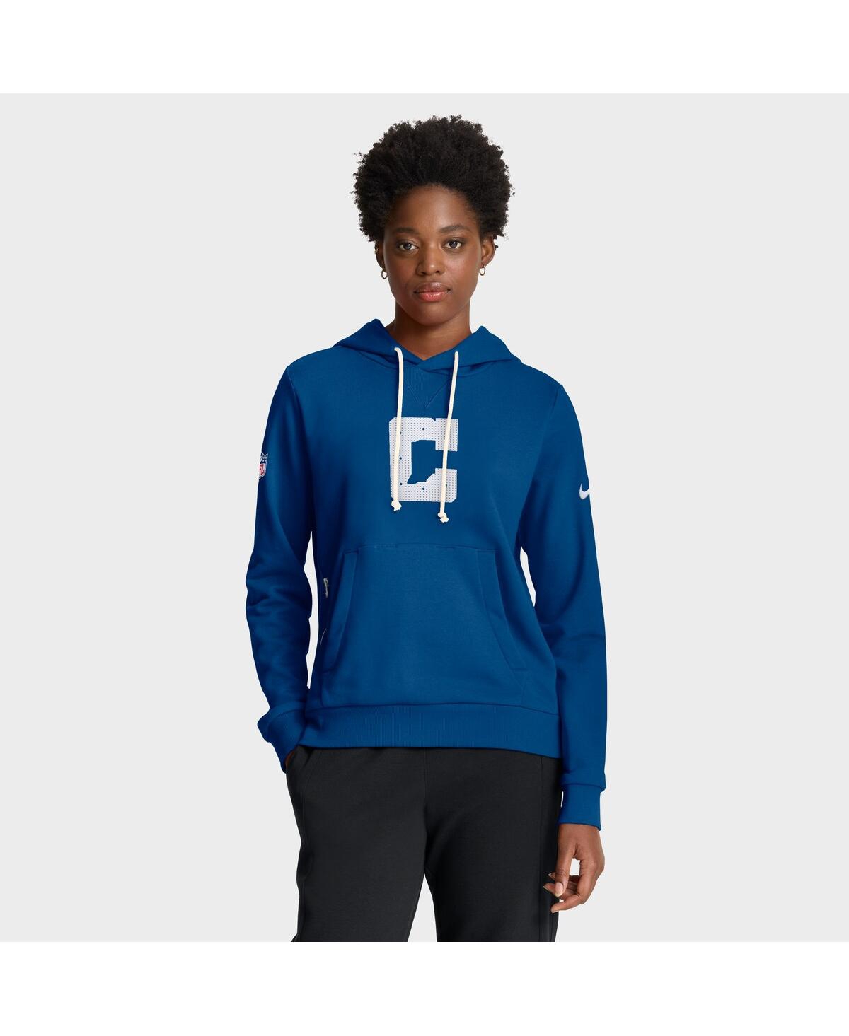 Nike Women’s Royal Indianapolis Colts Sideline Standard IssueÂ Initial HomeÂ Dri-fit Hoodie – Royal