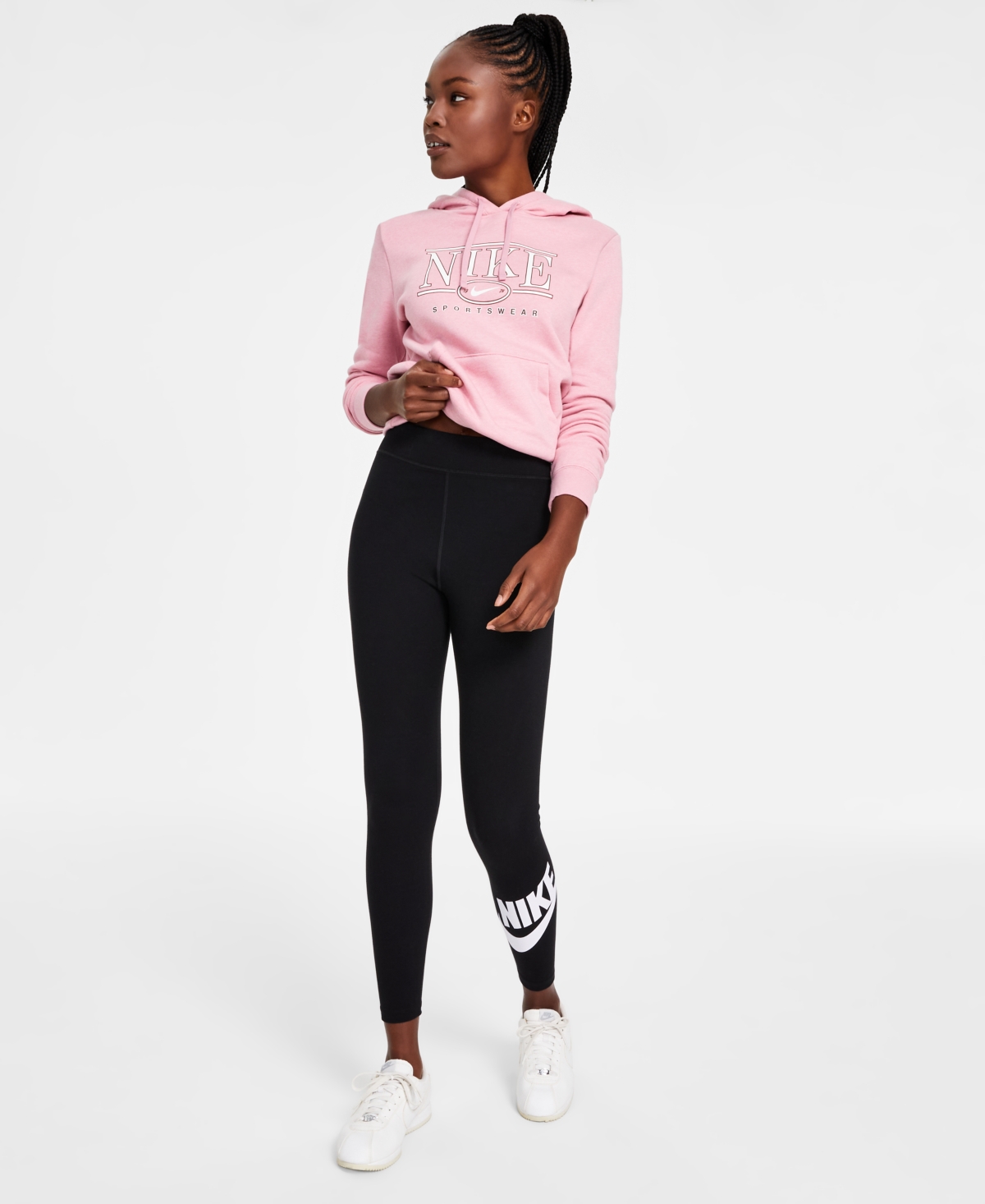 Nike Women’s Sportswear Classics High-Waisted Graphic Leggings – Black/white Nike Women’s Sportswear Classics High-Waisted Graphic Leggings – Black/white