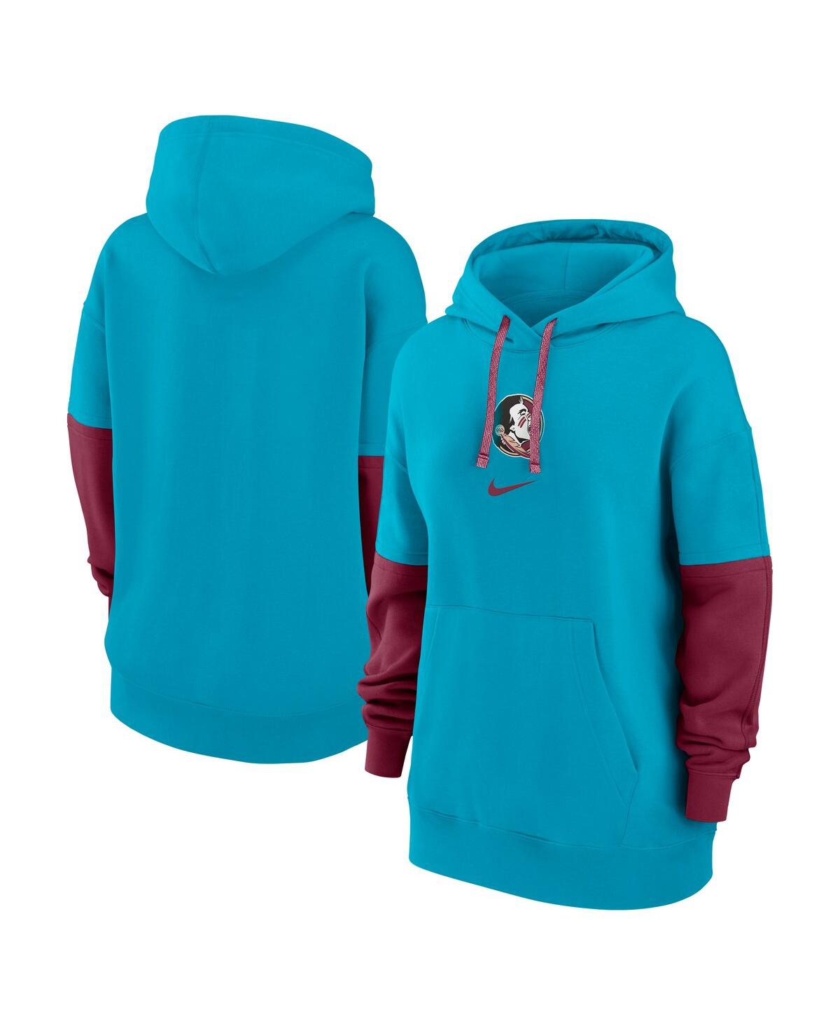 Nike Women’s Turquoise Florida State Seminoles Oversized Essential Fleece Hoodie – Turquoise Nike Women’s Turquoise Florida State Seminoles Oversized Essential Fleece Hoodie – Turquoise
