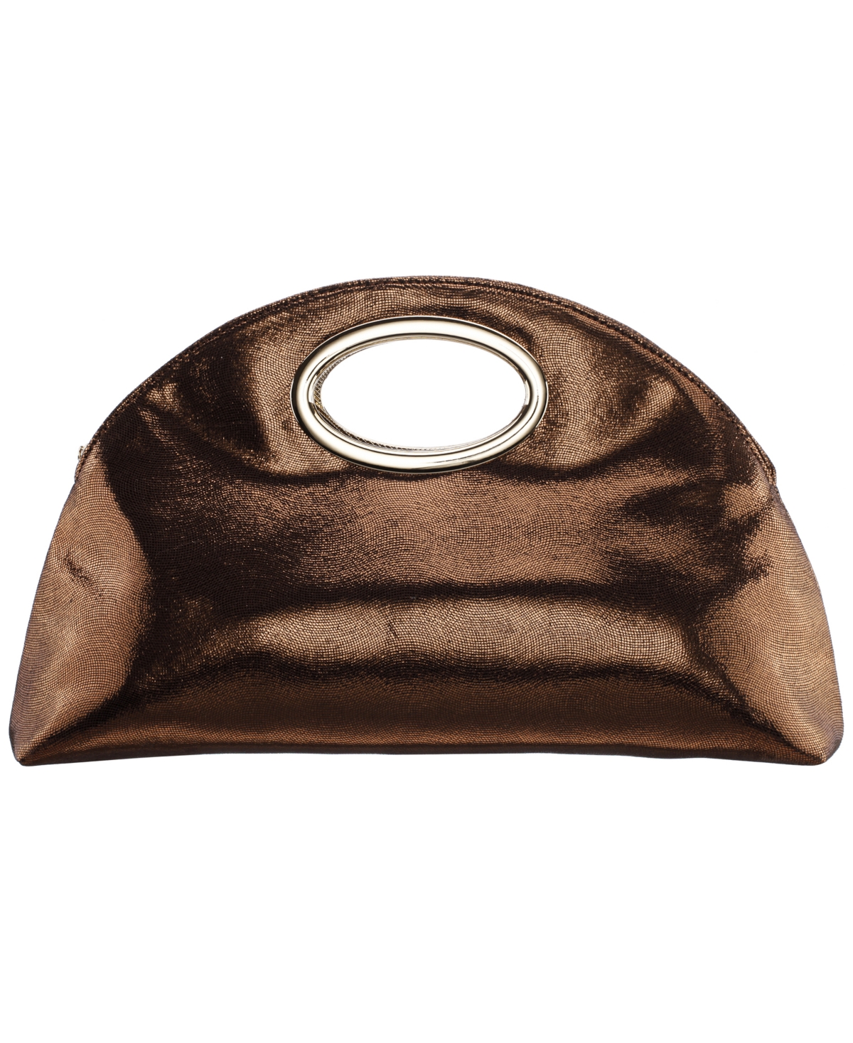 Nina Cut Out Handle Medium Clutch Handbag – Bronze Nina Cut Out Handle Medium Clutch Handbag – Bronze