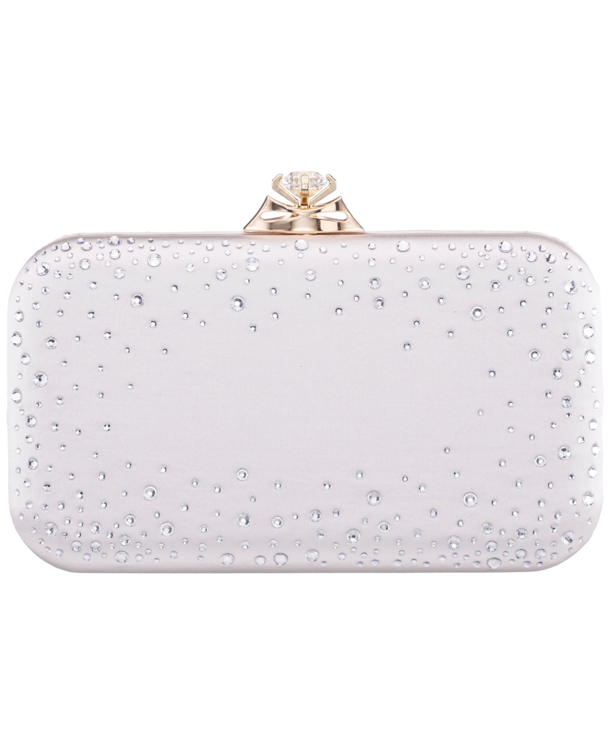 Nina Scatter Crystal Minaudiere Mini Handbag – Ivory
