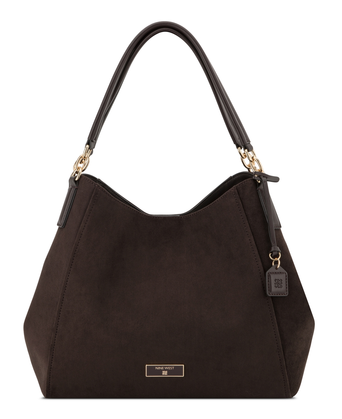 Nine West Deacon Triple Compartment Large Shoulder Handbag – Espresso