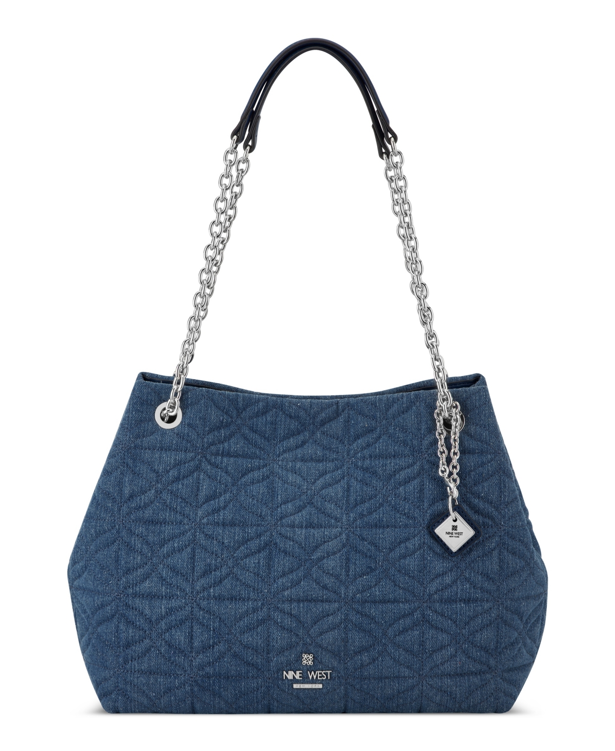 Nine West Women’s Ulmara Triple Compartment Shoulder Bag – Denim
