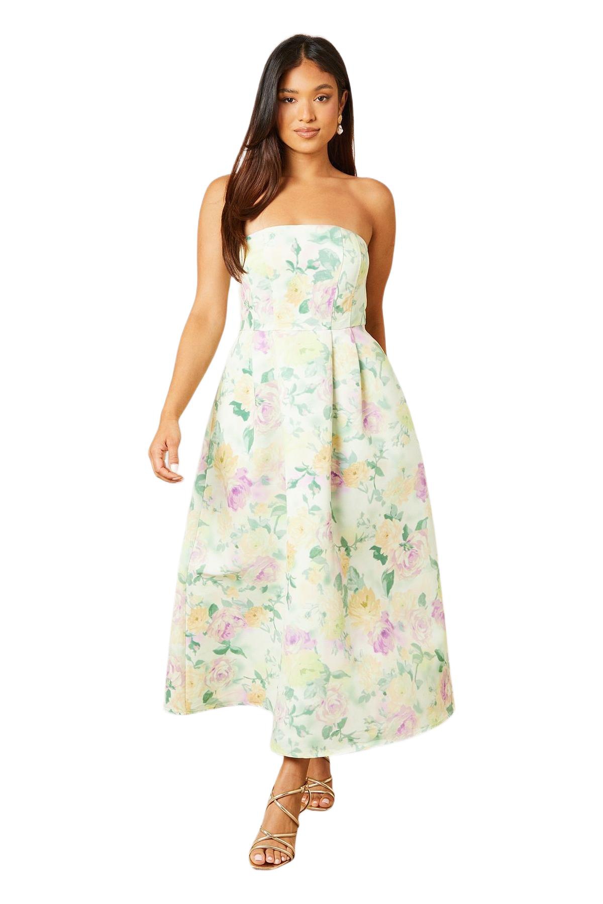 Oasis Women’s Occasion Strapless Mini Dress – Lilac