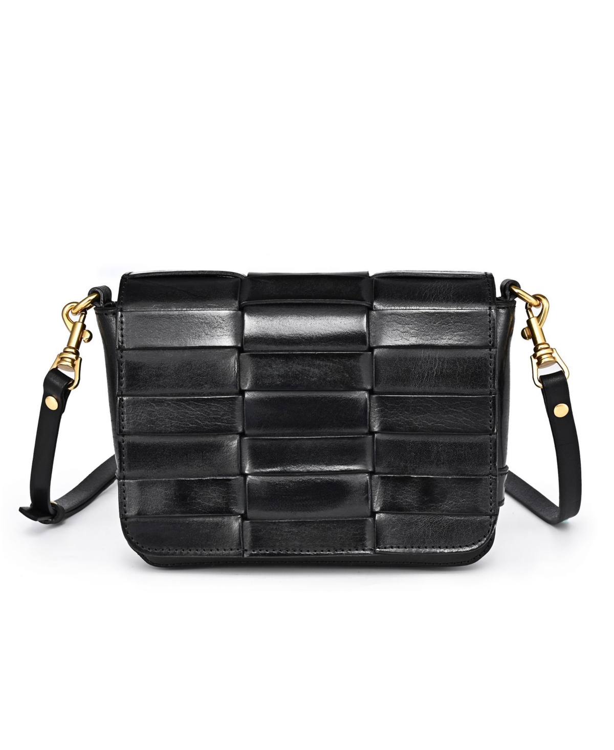 Old Trend Women’s Genuine Leather Lupine Crossbody Bag – Black