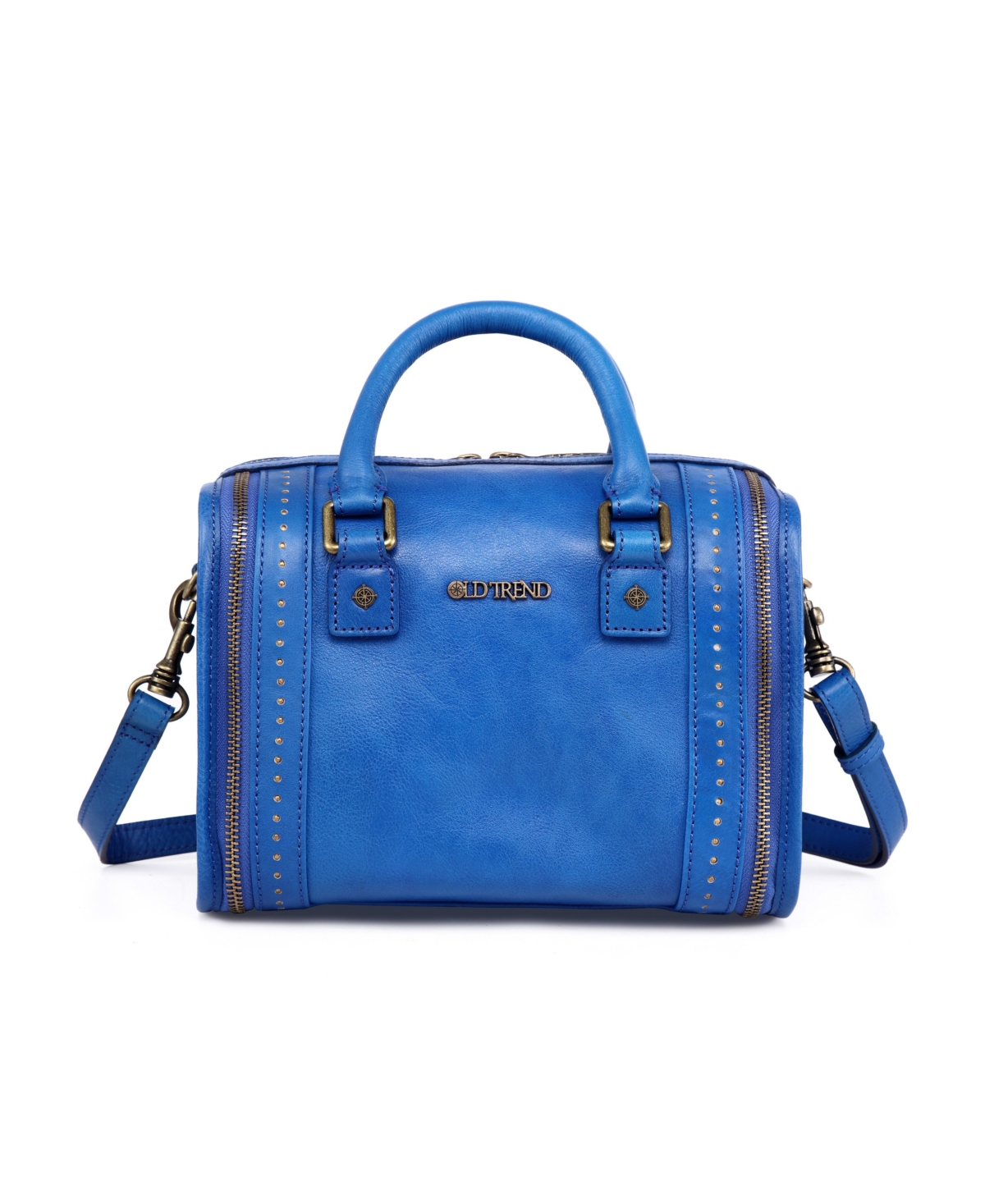 Old Trend Women’s Genuine Leather Mini Trunk Crossbody Bag – Sky Blue Old Trend Women’s Genuine Leather Mini Trunk Crossbody Bag – Sky Blue