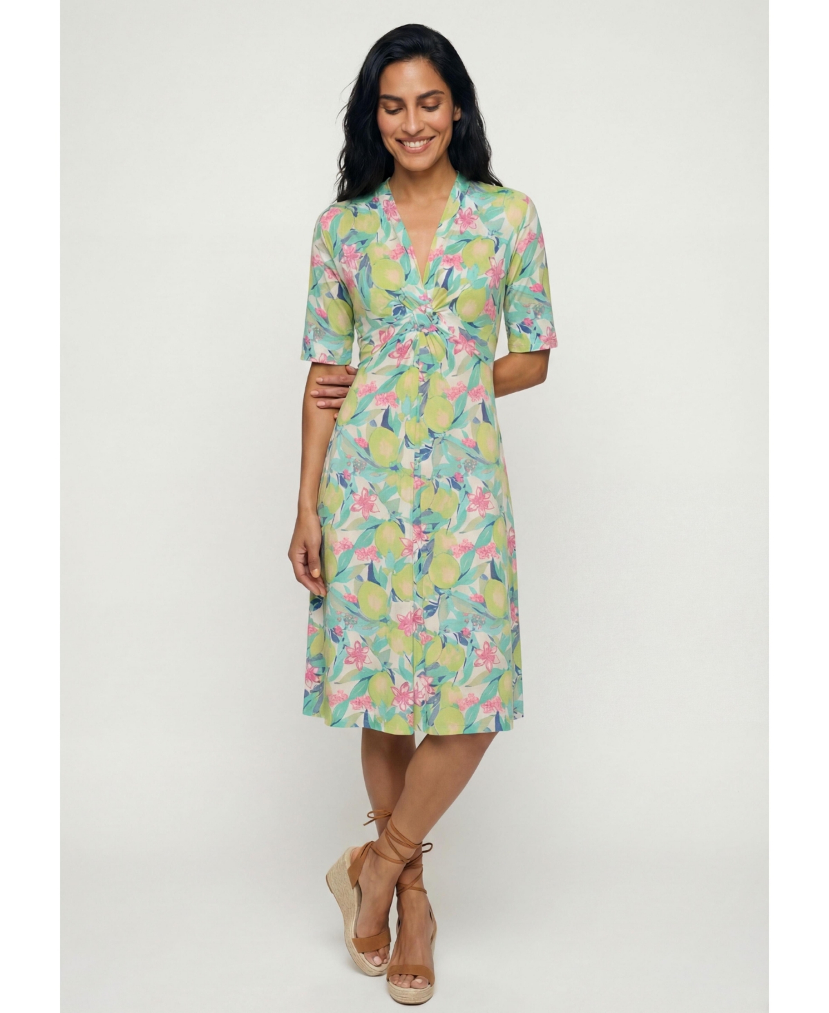 Olsen Women’s Lush Lemon A-Line Dress – Pool blue Olsen Women’s Lush Lemon A-Line Dress – Pool blue
