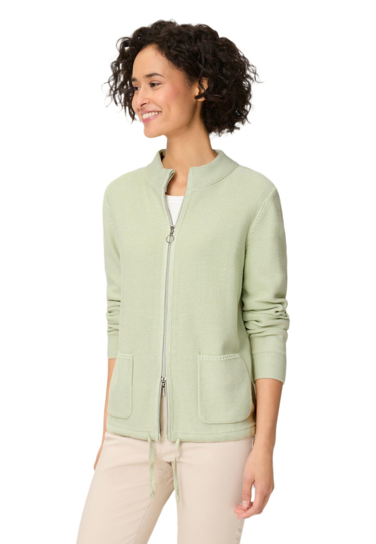 Olsen Women’s Zip Front Cardigan – Soft mint Olsen Women’s Zip Front Cardigan – Soft mint