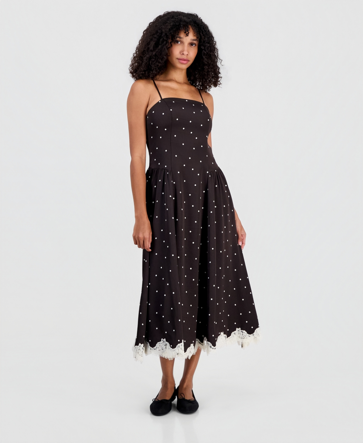 On 34th Women’s Playful Dots Lace-Trim Dress, Macy’s Exclusive – Playful Dots Ganache On 34th Women’s Playful Dots Lace-Trim Dress, Macy’s Exclusive – Playful Dots Ganache