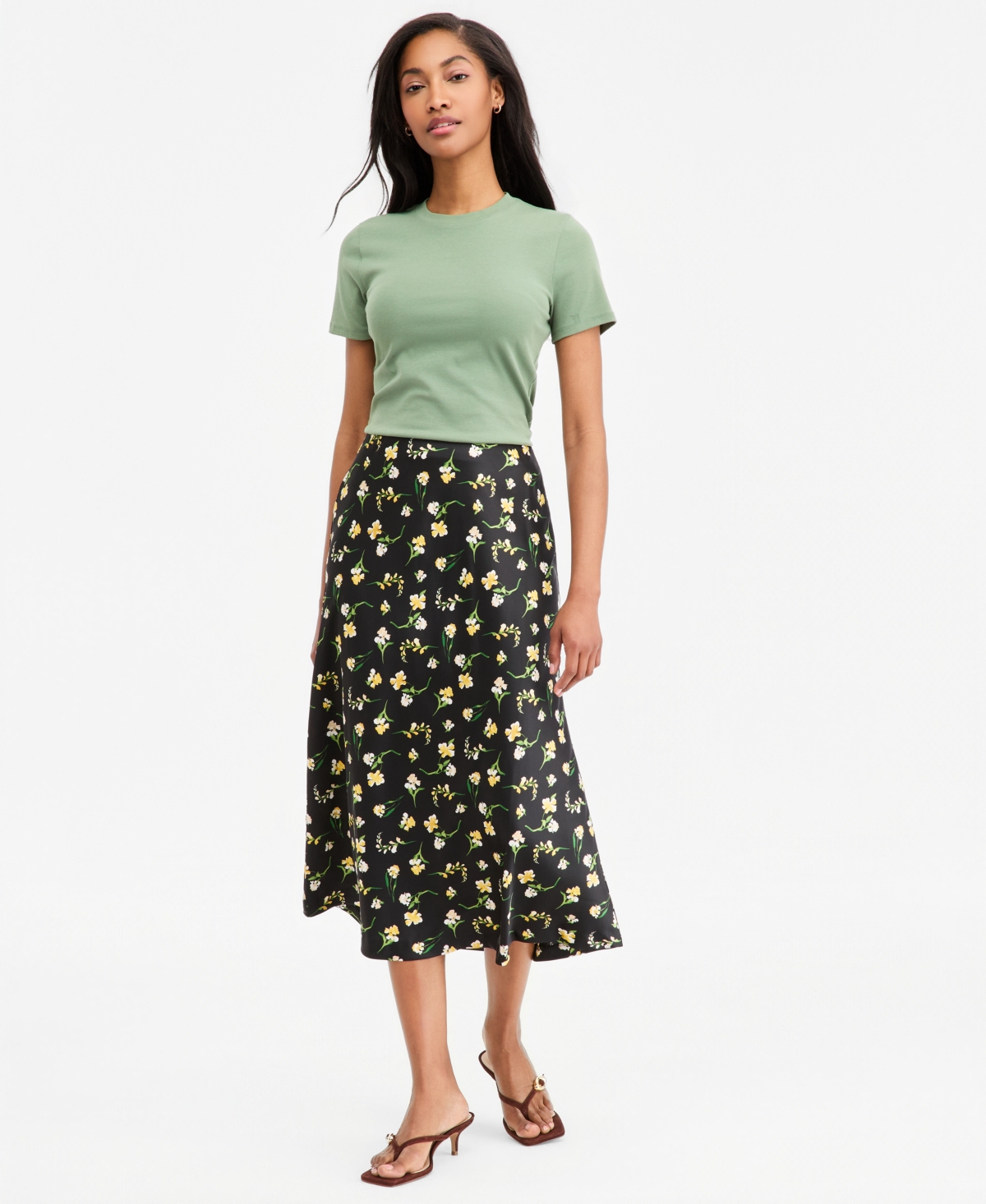 On 34th Women’s Printed Midi Slip Skirt, Macy’s Exclusive – Black Ivy On 34th Women’s Printed Midi Slip Skirt, Macy’s Exclusive – Black Ivy