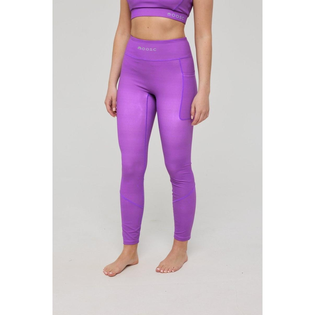 Oosc Women’s Infinite High Waisted Leggings – Purple – Purple Oosc Women’s Infinite High Waisted Leggings – Purple – Purple