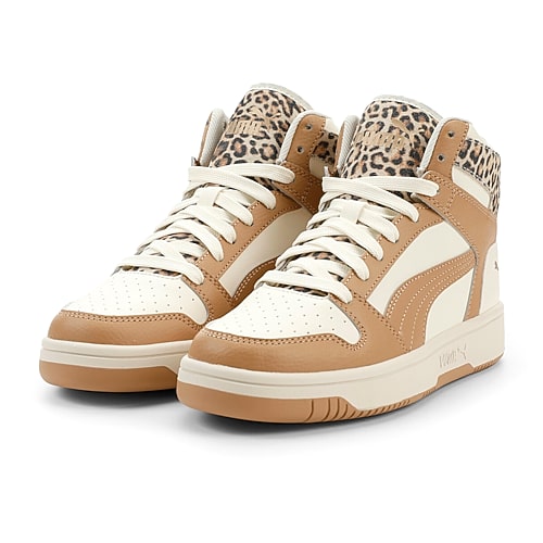 PUMA Rebound Layup Leopard 2 Womens Basketball Shoes, 9 Medium, Brown PUMA Rebound Layup Leopard 2 Womens Basketball Shoes, 9 Medium, Brown