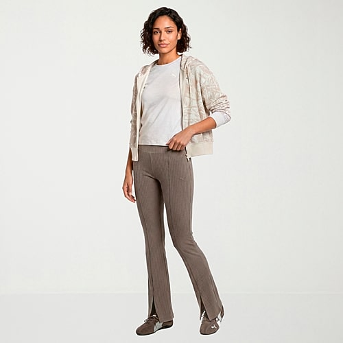 PUMA Womens Active Flare Full Length Leggings, X-small, Gray