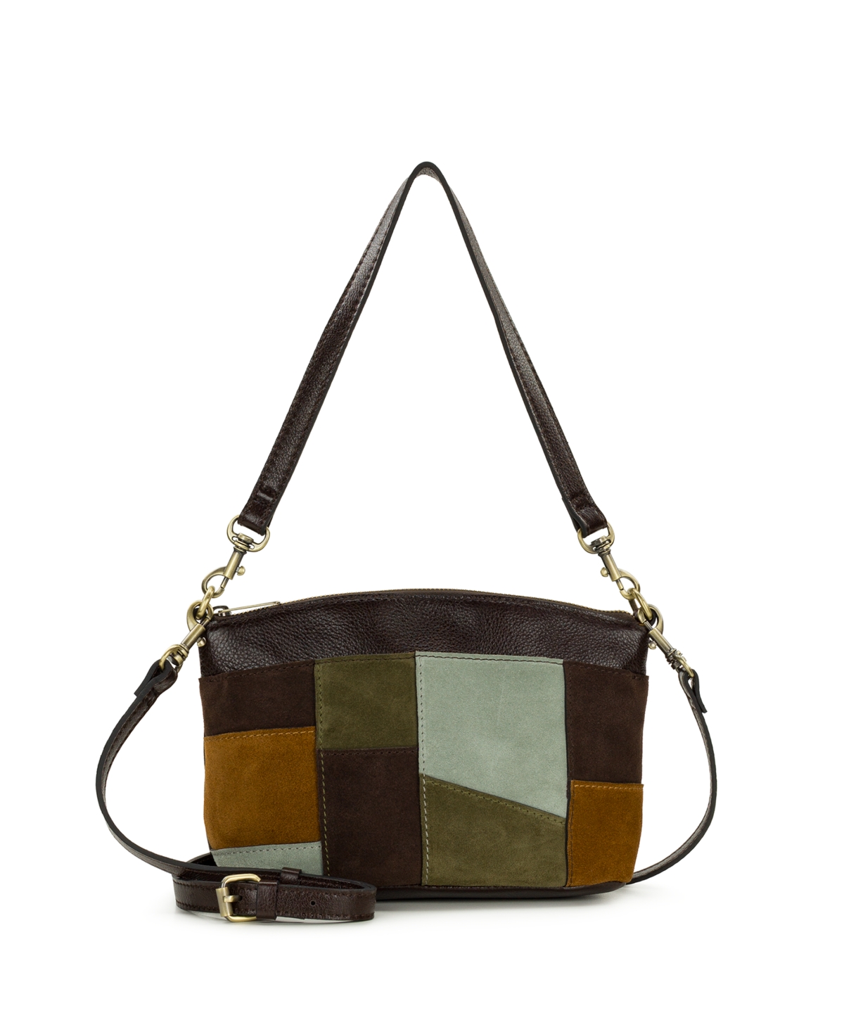 Patricia Nash Arlee Small Crossbody Handbag – Suede Patchwork Patricia Nash Arlee Small Crossbody Handbag – Suede Patchwork