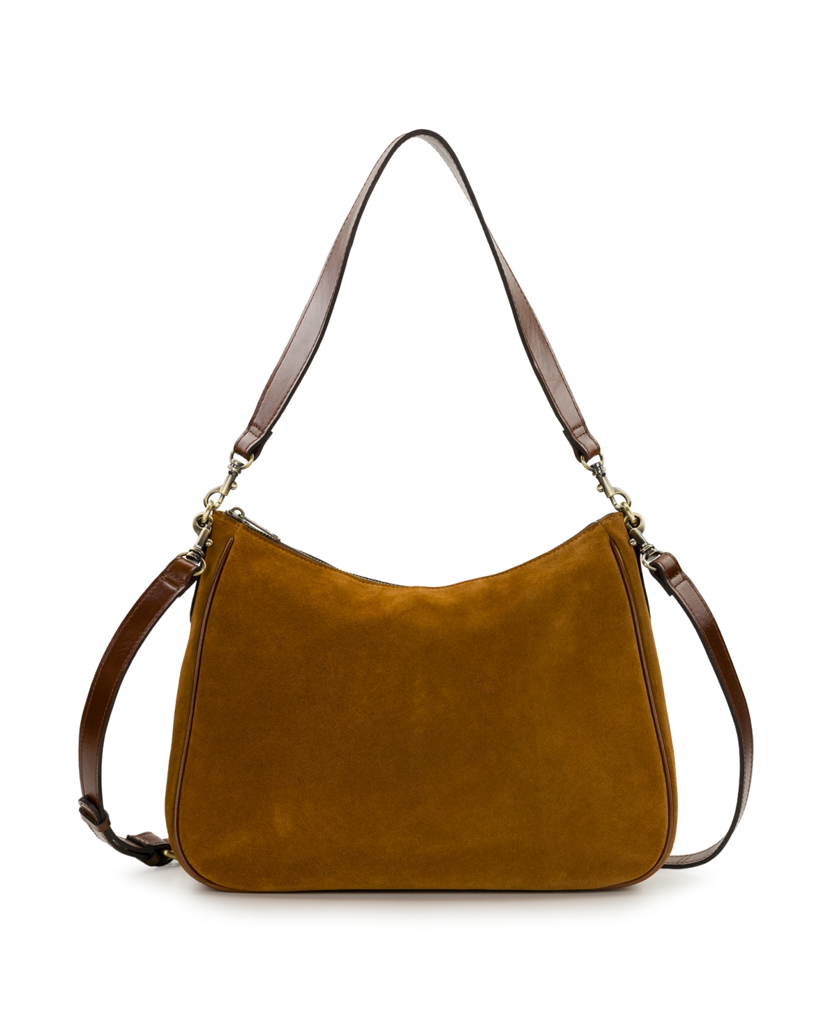Patricia Nash Athani Suede Large Shoulder Handbag – Cognac Patricia Nash Athani Suede Large Shoulder Handbag – Cognac